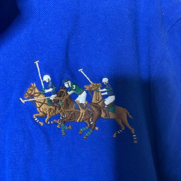 Ralph Lauren Classic Fit Triple-Pony Mesh Polo Shirt sz XXL - Picture 3 of 6